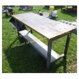 WOOD & METAL WORK BENCH