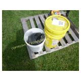 (2) BUCKETS OF MISC TOOLS & WELDING HELMET