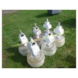 (6) HIGH BAY METAL A GLASS LIGHTS