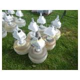 (6) HIGH BAY METAL A GLASS LIGHTS