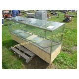 7FT X 22IN GLASS DISPLAY CASE WITH LIGHTS