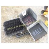 (2) WALK SIGNAL SIGNS