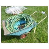 YARD CART W/ WATER HOSE