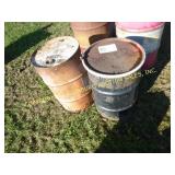 (2) STEEL 30 GAL DRUMS