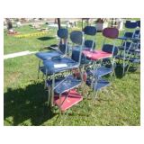(12) SCHOOL CHAIRS