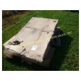 SEVEN PIECE PATIO DINING TABLE