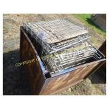 SQUARE METAL BIN OF SCRAP