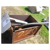 SQUARE METAL BIN OF SCRAP