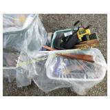 (3) BINS OF ELECTRICAL WIRE & LIGHTS