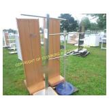 (2) METAL CLOTHES RACK