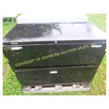 BLACK FILING CABINET