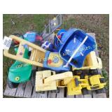 LOT OF POLY TOYS