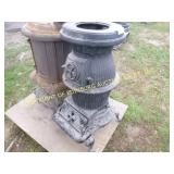 BLACK IRON WOOD BURNING STOVE