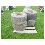 (4) GOODYEAR 31X15.5-15 NHS SKID STEER TIRES