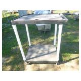 BLACK PVC CART W/ WHEELS