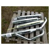 LOT OF MOTORCYCLE CHROME PIPES