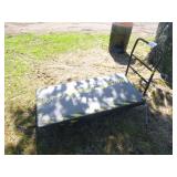 BLACK POLY CART W/ WHEELS