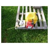 (2) MISC GAS CANS & ALUMINUM TRUCK STEPS