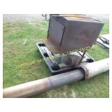 WOOD STOVE W/  TRIPLE PIPLING