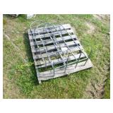 (3) METAL BLANKET RACKS