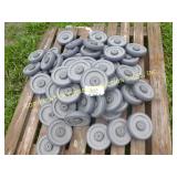 PALLET OF RUBBER WHEELS