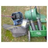 MISC, SCOTTS SEEDER EASY GO CART & HEDGE TRIMMER