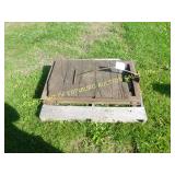 FOUR WHEELED METAL CART