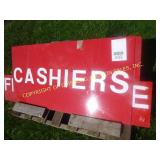 (3) LUCITE SIGNS