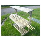 OUTDOORS WOOD WORKBENCH