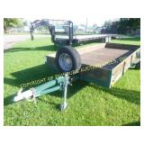 14FT X 6FT HOMEMADE SINGLE AXLE TRAILER