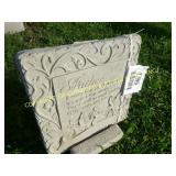 FATHER PLAQUE CONCRETE LAWN ORNAMENT