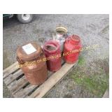 (4) CREAMER/ MILK CANS
