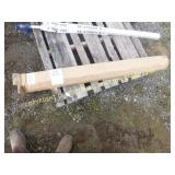 BOX OF BROOM HANDLES