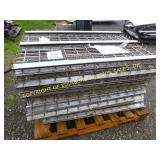 (23) PIECES OF METAL SHELVING