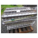 (22) PIECES OF METAL SHELVING