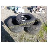 (5) WRANGLER LT255/75 RIMS