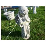 PRAYING ANGEL CONCRETE LAWN ORNAMENT