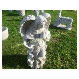 LARGE PRAYING ANGEL CONCRETE LAWN ORNAMENT