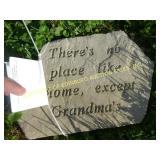 GRANDMA PLAQUE CONCRETE LAWN ORNAMENT