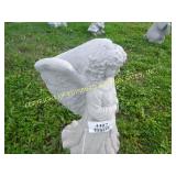 GIRL W/ BASKET CONCRETE LAWN ORNAMENT