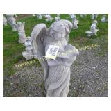 ANGEL W/ DOVE CONCRETE LAWN ORNAMENT