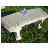 PLAIN BENCH CONCRETE LAWN ORNAMENT