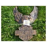 HARLEY-DAVIDSON EAGLE CONCRETE LAWN ORNAMENT
