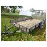 12FT X 6FT 8IN TOP BRAND SINGLE AXLE TRAILER