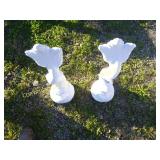 (2) KOI FISH CONCRETE LAWN ORNAMENTS