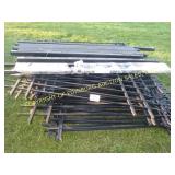 BLACK FLAT COLUMN FENCE