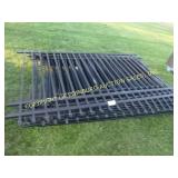 BLACK FLAT COLUMN FENCE