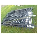 LOT OF BLACK METAL FENCE