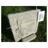 MOTHER PLAQUE CONCRETE LAWN ORNAMENT