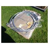 PALLET OF WIRE CABLE & SHELVING